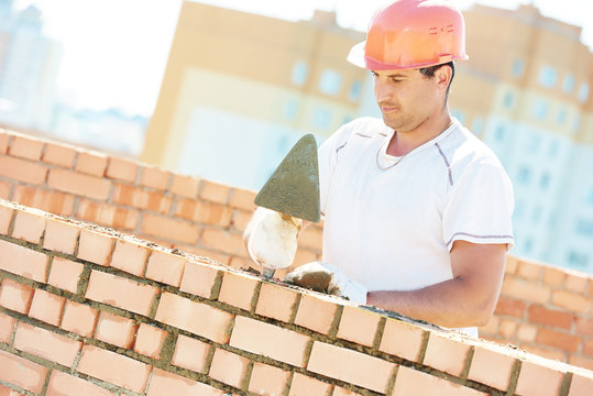 construction mason worker bricklayer