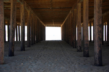 Under the Pier in Pismo Beach