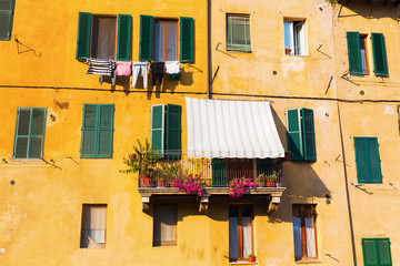 old buildings in Siena, Italy