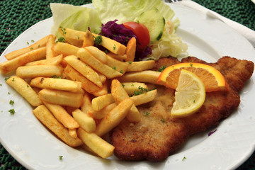 Schnitzel with french fries