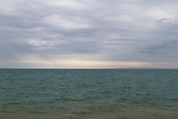 Alakol lake before the rain