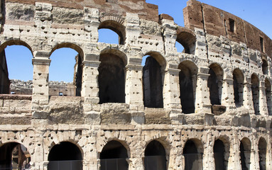 Fototapeta premium Close up view of Colosseum in Rome