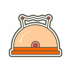 robotic logo icon vector