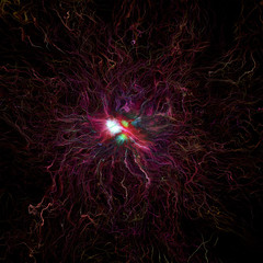 Abstracted red neuron 2