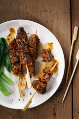 sesame beef skewers