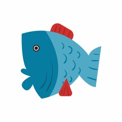 Obraz premium pisces zodiac logo icon vector