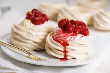 raspberry meringue