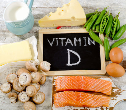 Foods rich in vitamin D.