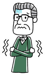 シニア男性：寒気
