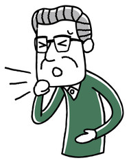 シニア男性：咳
