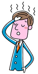 ビジネスマン：発熱
