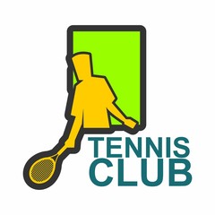 tennis logo icon vector