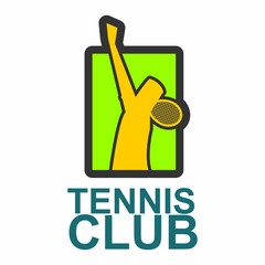 tennis logo icon vector