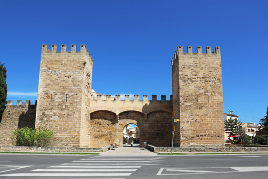 Town Gate Alcudia Mallorca Spain