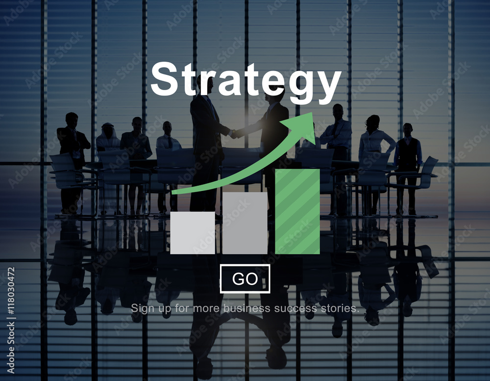Wall mural strategy analysis mission goals strategic concept - Wall murals