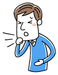 若い男性：咳
