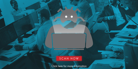 Scam Virus Spyware Malware Antivirus Concept