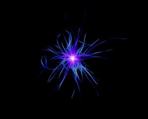 Radiant glow in space
