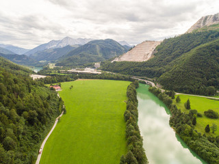 Stausee Klaus, im Sommer, Österreich