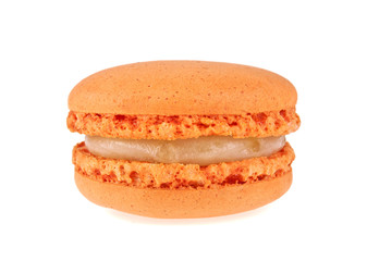 Cake macaroon isolated on a white background, sweet and colorful