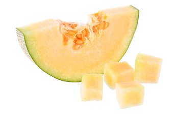 melon isolated on white background