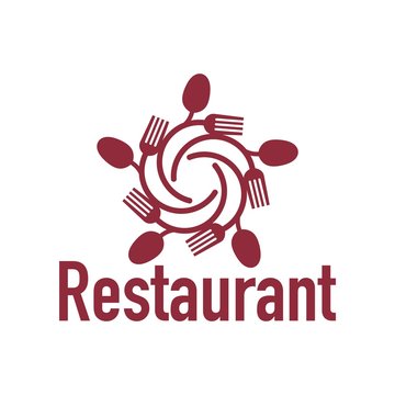 Restaurant logo cutlery designs