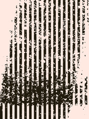 Abstract grunge vector background. Monochrome raster composition of irregular graphic elements.