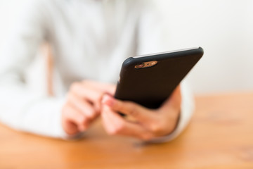 Woman use of smart phone