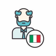 teacher logo icon vector
