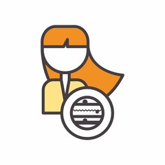 teacher logo icon vector
