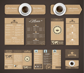 Set coffee corporate identity