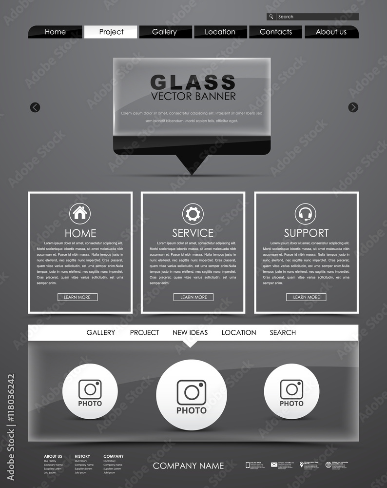 Poster template web site