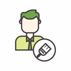 teacher logo icon vector
