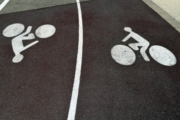 Radweg in Frankreich