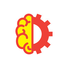Obraz premium brain logo icon vector