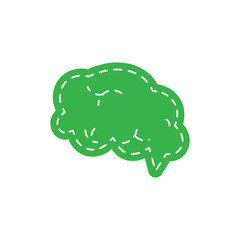 brain logo icon vector