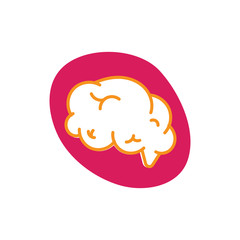 brain logo icon vector