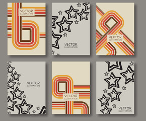Abstract ethnic pattern line textures.