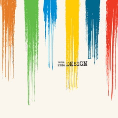 Artwork with Color Strip Background