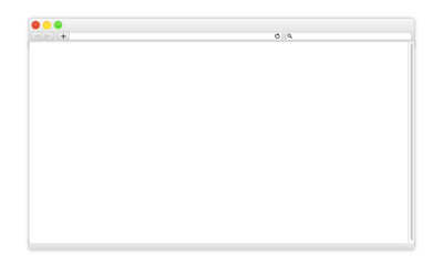 Obraz premium blank browser window