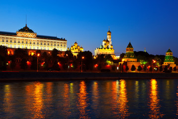 Fototapeta na wymiar View of Moscow Kremlin