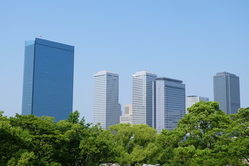 Fototapeta premium 大阪のビル群