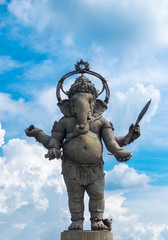 Large statue of Ganesha God in Chachoengsao, Thailand
