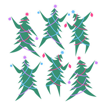 Dancing Christmas Trees