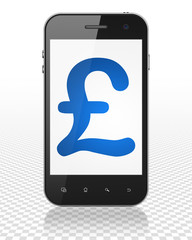 Money concept: Smartphone with Pound on display