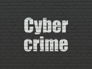 Security concept: Cyber Crime on wall background