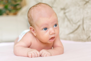 a small child doing massage