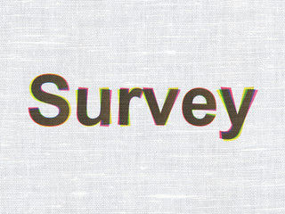 Science concept: Survey on fabric texture background