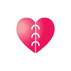 Love logo icon vector