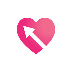 Love logo icon vector